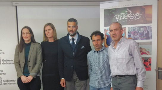 20/04/2015 Fundación Juan Bonal Navarra presenta el “Reto Javier 2015”, una prueba ciclo-turista solidaria.